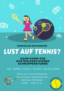 Kinder Tennisschnuppern