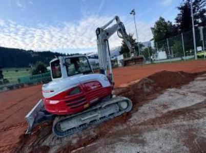 Platzsanierung bereits begonnen